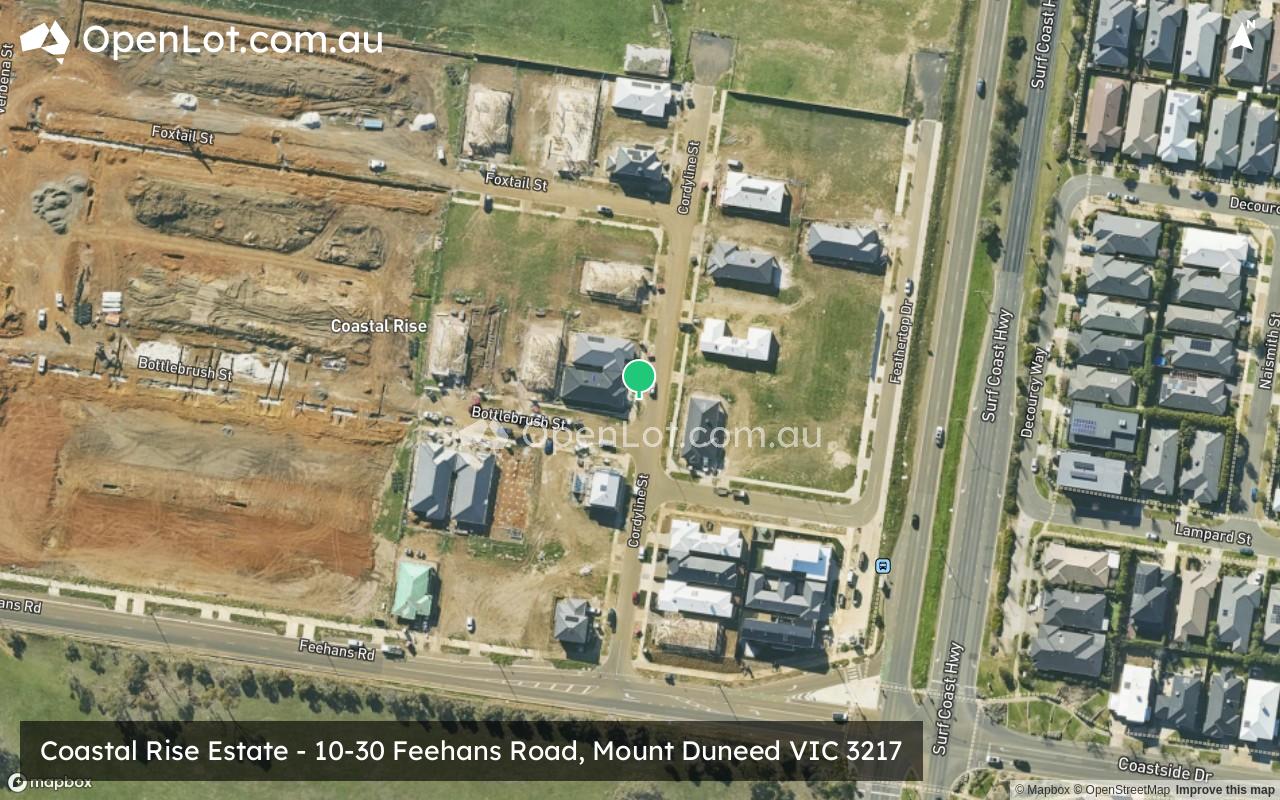 Satellite image for Coastal Rise Estate - 10-30 Feehans Road, Mount Duneed VIC 3217