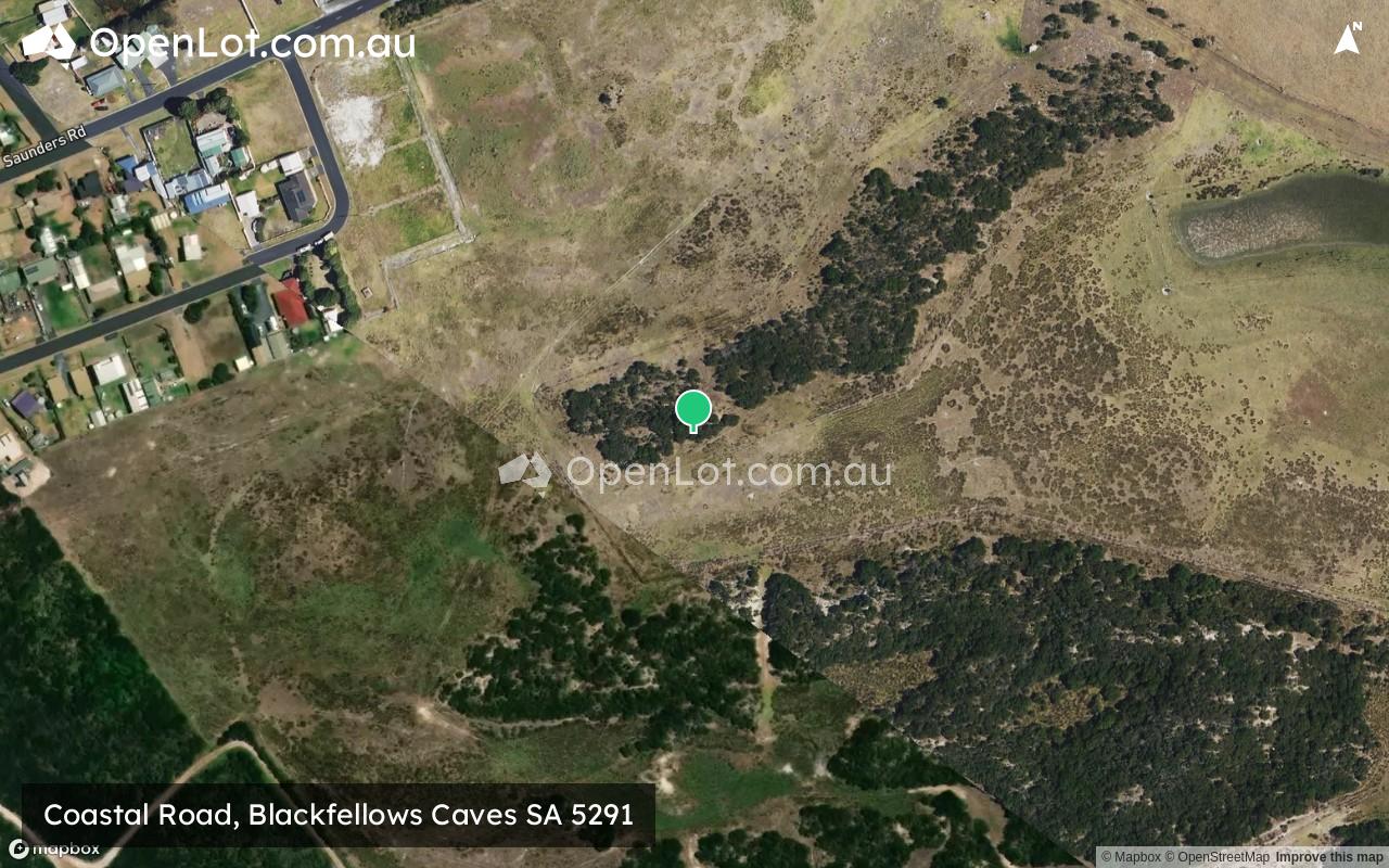 Satellite image for Coastal Road, Blackfellows Caves SA 5291