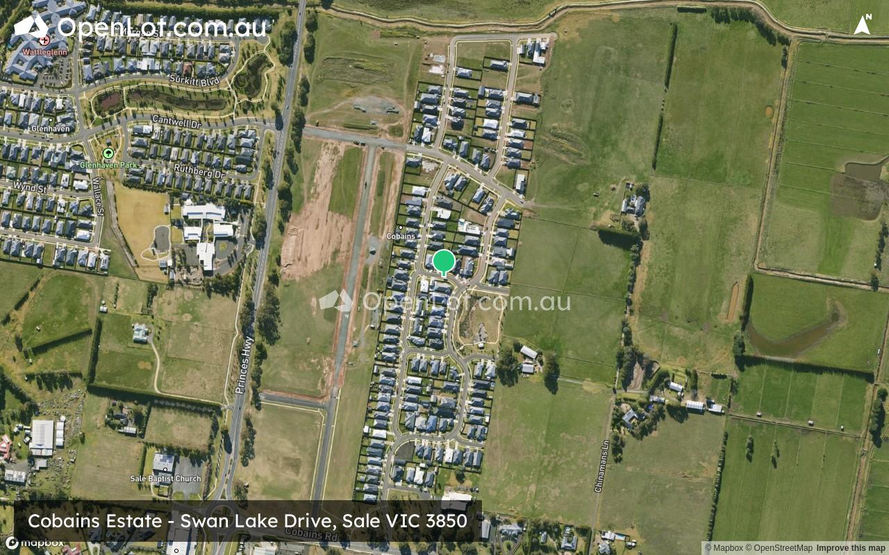 Satellite image for Cobains Estate - Swan Lake Drive, Sale VIC 3850