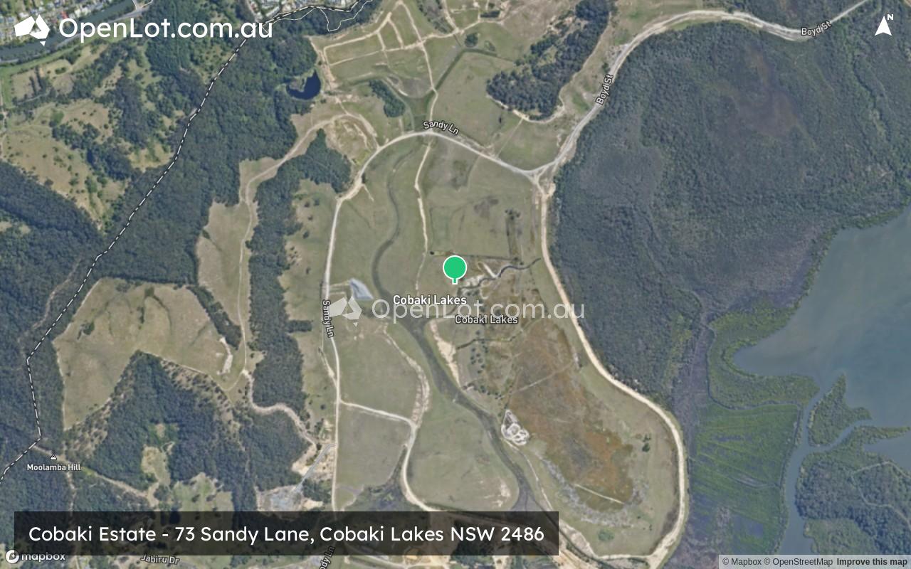 Satellite image for Cobaki Estate - 73 Sandy Lane, Cobaki Lakes NSW 2486