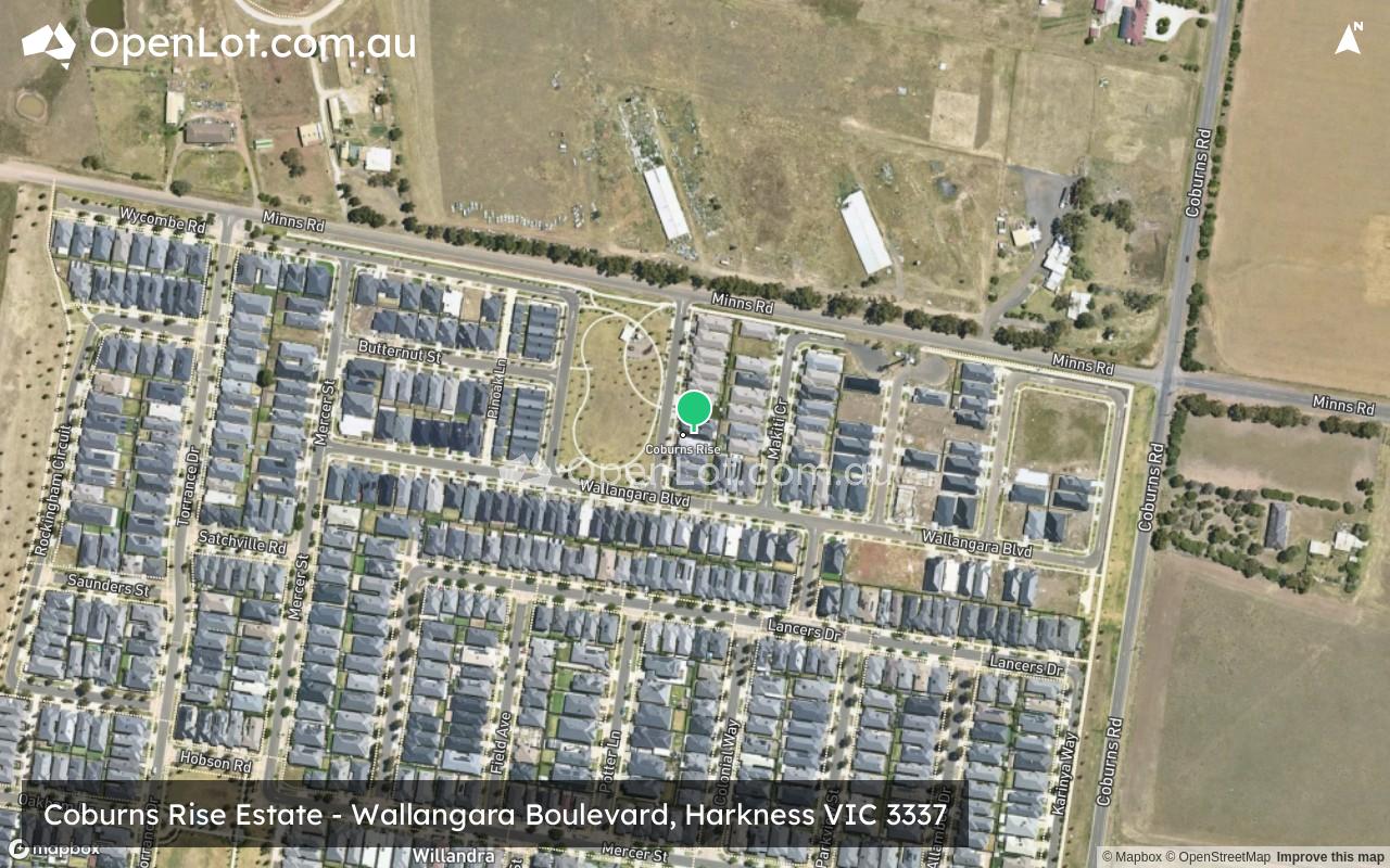 Satellite image for Coburns Rise Estate - Wallangara Boulevard, Harkness VIC 3337