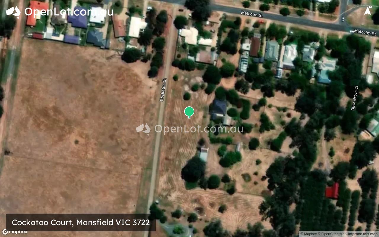 Satellite image for Cockatoo Court, Mansfield VIC 3722