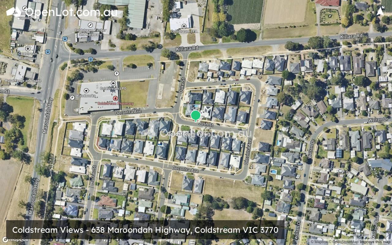Satellite image for Coldstream Views - 638 Maroondah Highway, Coldstream VIC 3770