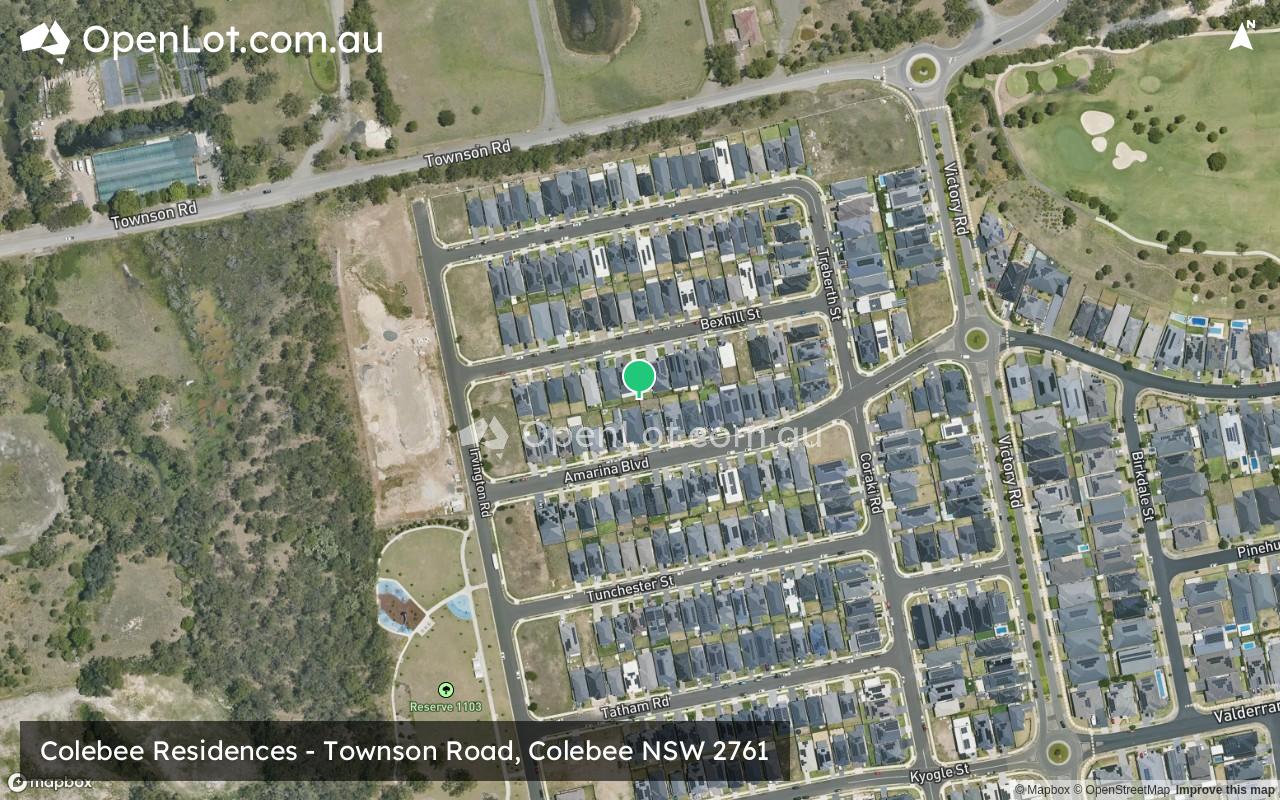Satellite image for Colebee Residences - Townson Road, Colebee NSW 2761