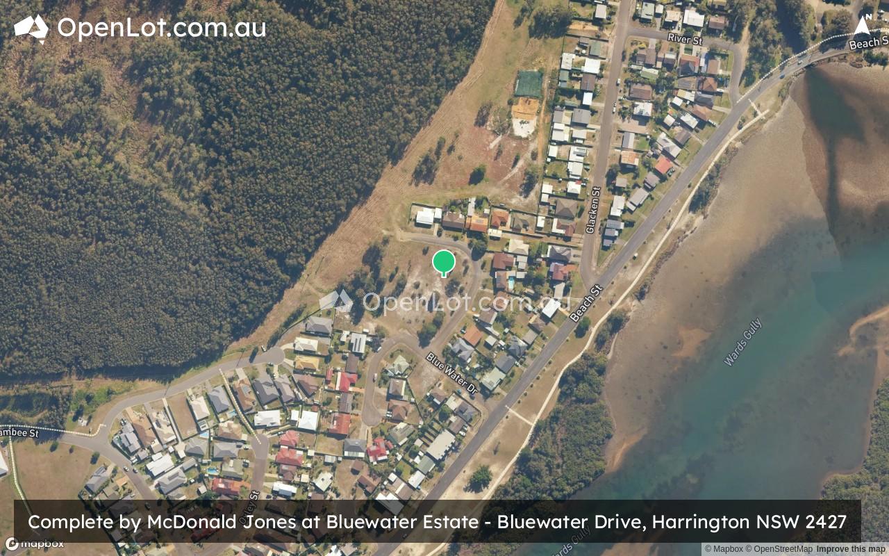 Satellite image for Complete by McDonald Jones at Bluewater Estate - Bluewater Drive, Harrington NSW 2427