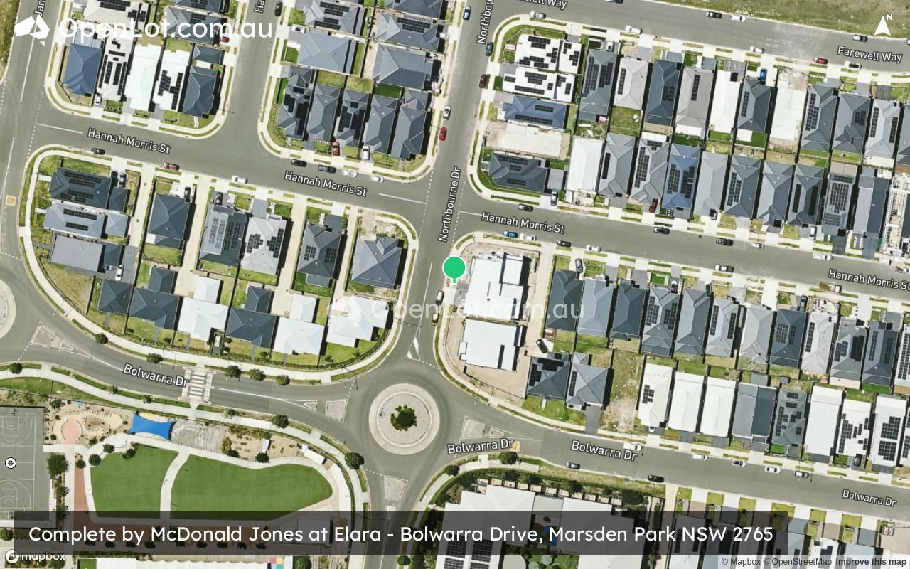 Satellite image for Complete by McDonald Jones Homes at Elara - Bolwarra Drive, Marsden Park NSW 2765