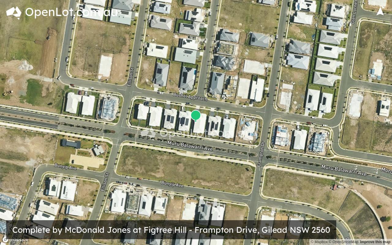 Satellite image for Complete by McDonald Jones Homes at Figtree Hill - Frampton Drive, Gilead NSW 2560
