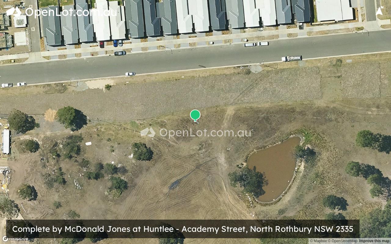 Satellite image for Complete by McDonald Jones Homes at Huntlee - Academy Street, North Rothbury NSW 2335