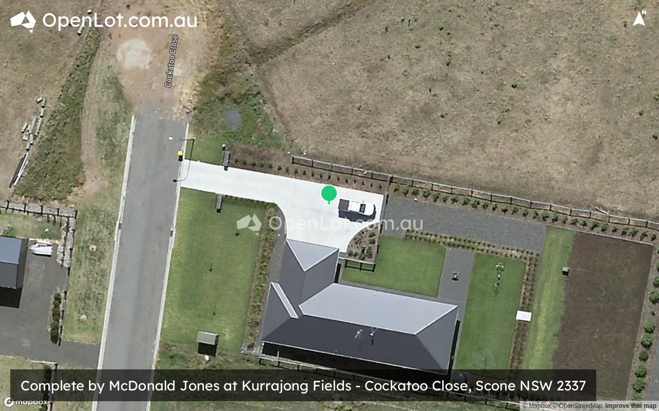 Satellite image for Complete by McDonald Jones Homes at Kurrajong Fields - Cockatoo Close, Scone NSW 2337