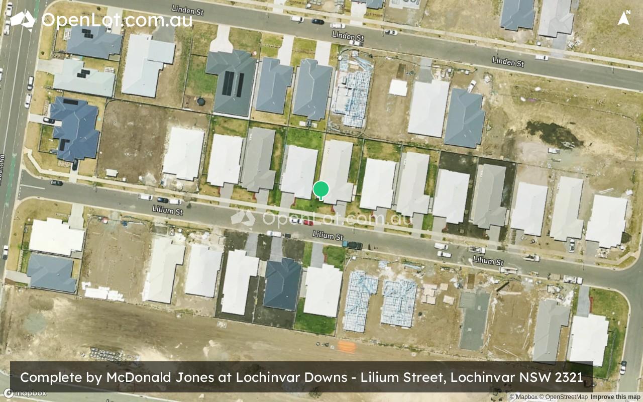 Satellite image for Complete by McDonald Jones Homes at Lochinvar Downs - Lilium Street, Lochinvar NSW 2321