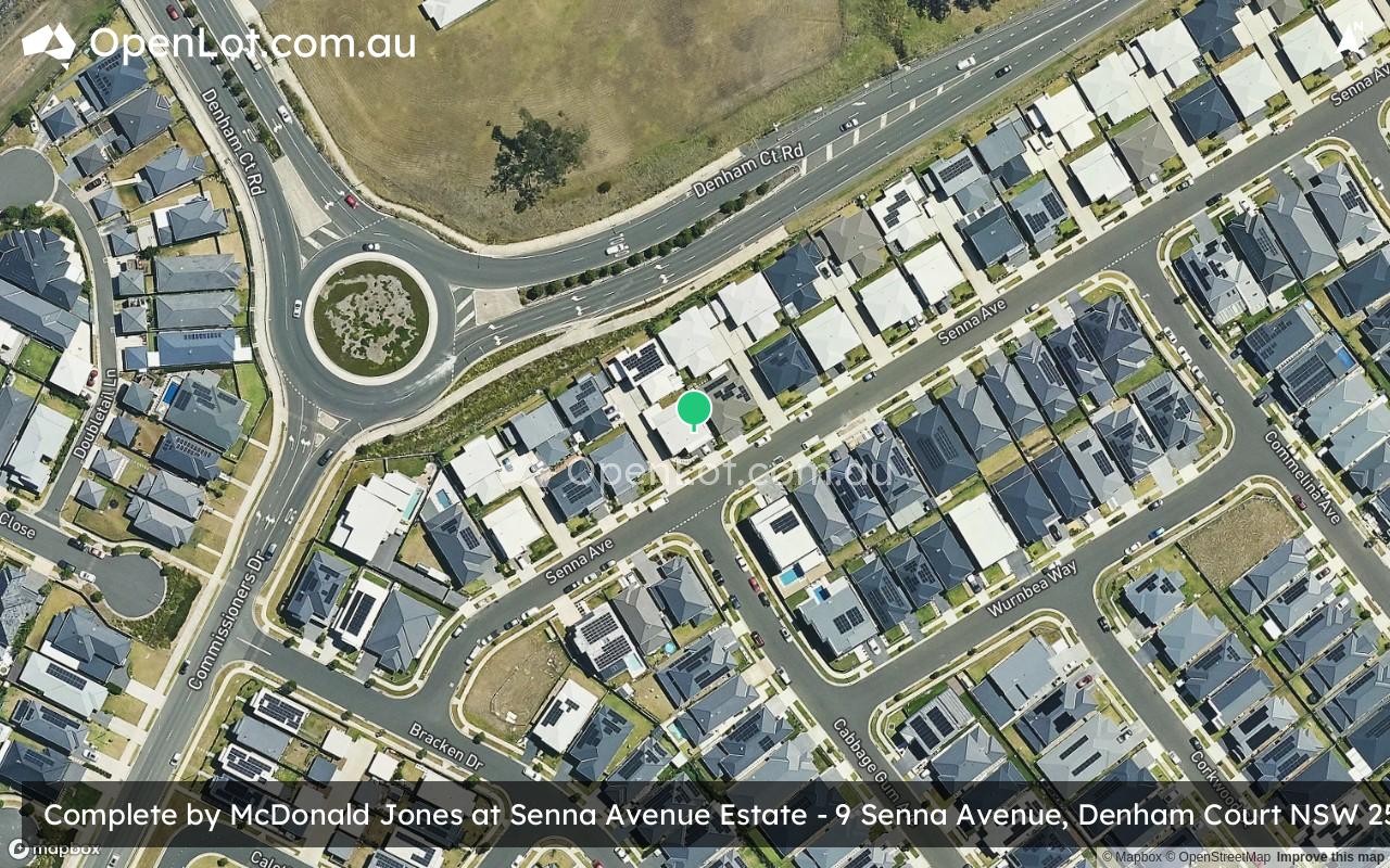 Satellite image for Senna Avenue Estate - 9 Senna Avenue, Denham Court NSW 2565