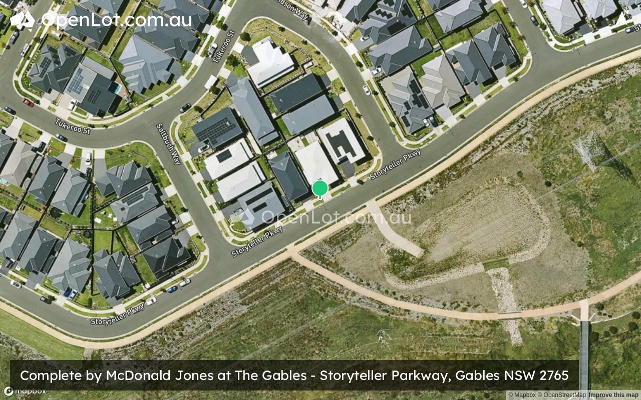 Satellite image for Complete by McDonald Jones Homes at The Gables - Storyteller Parkway, Gables NSW 2765