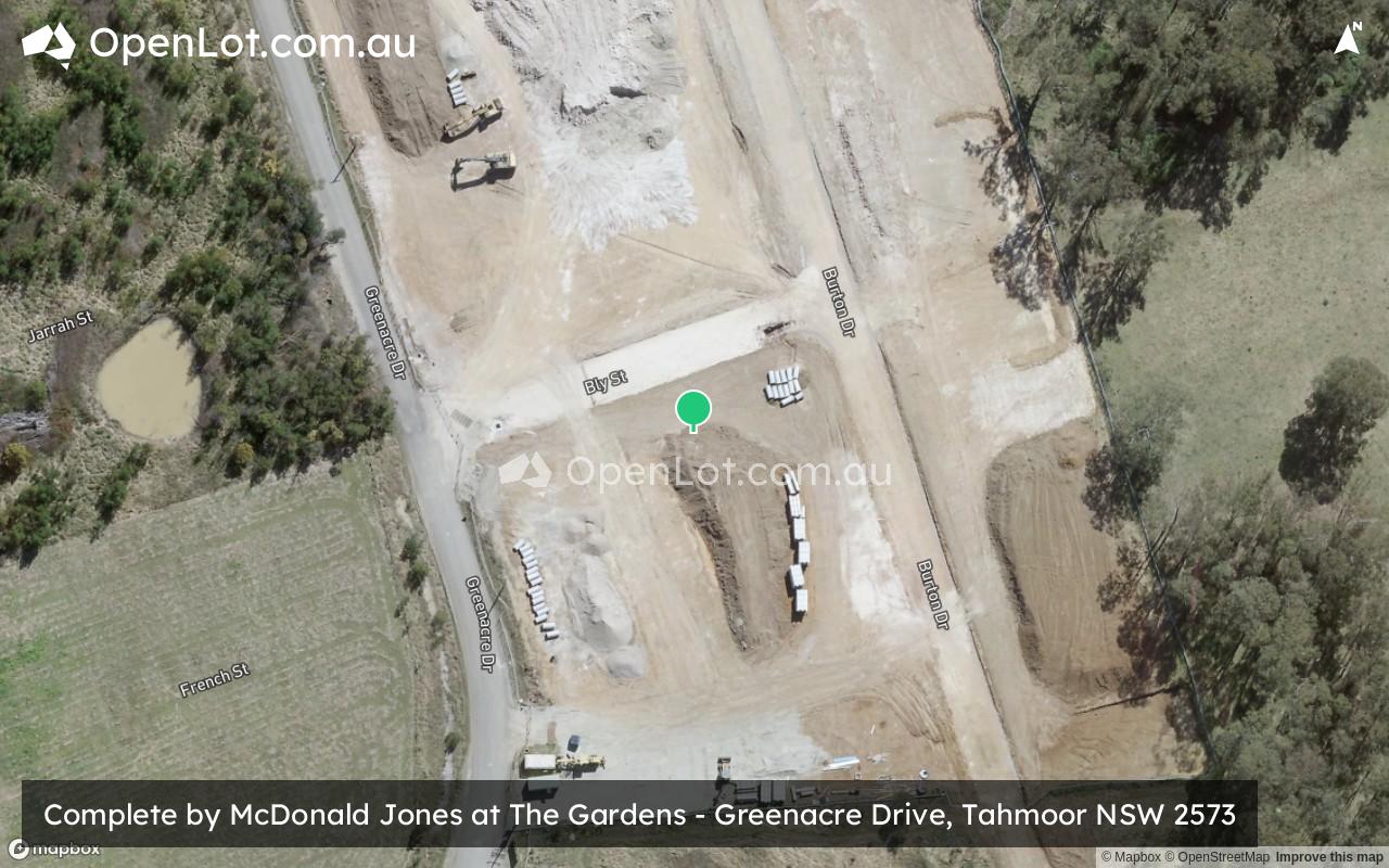 Satellite image for Complete by McDonald Jones Homes at The Gardens - Greenacre Drive, Tahmoor NSW 2573