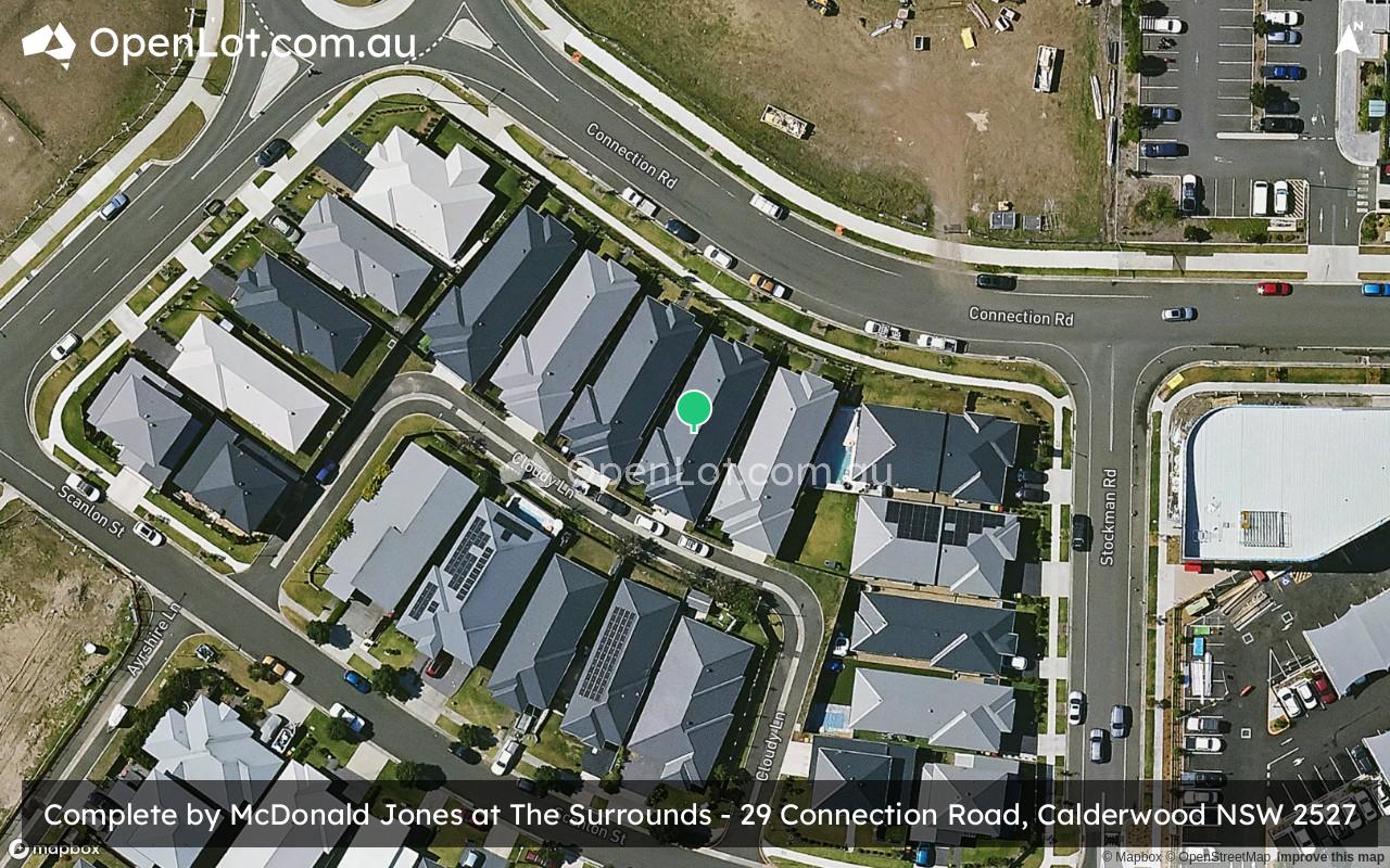Satellite image for The Surrounds at Calderwood Valley - 29 Connection Road, Calderwood NSW 2527