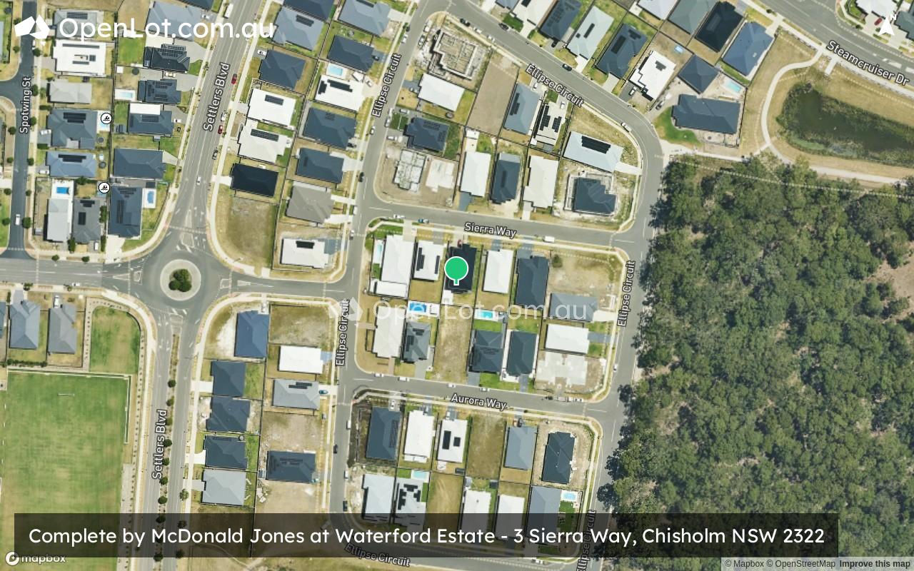 Satellite image for Complete by McDonald Jones Homes at Waterford Estate - 3 Sierra Way, Chisholm NSW 2322