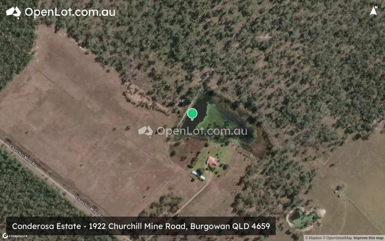 Satellite image for 1922 Churchill Mine Road, Burgowan QLD 4659