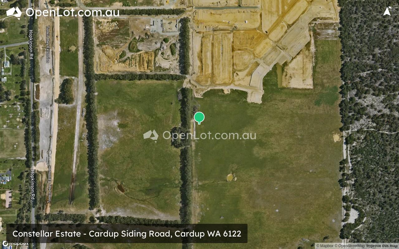 Satellite image for Constellar Estate - Cardup Siding Road, Cardup WA 6122
