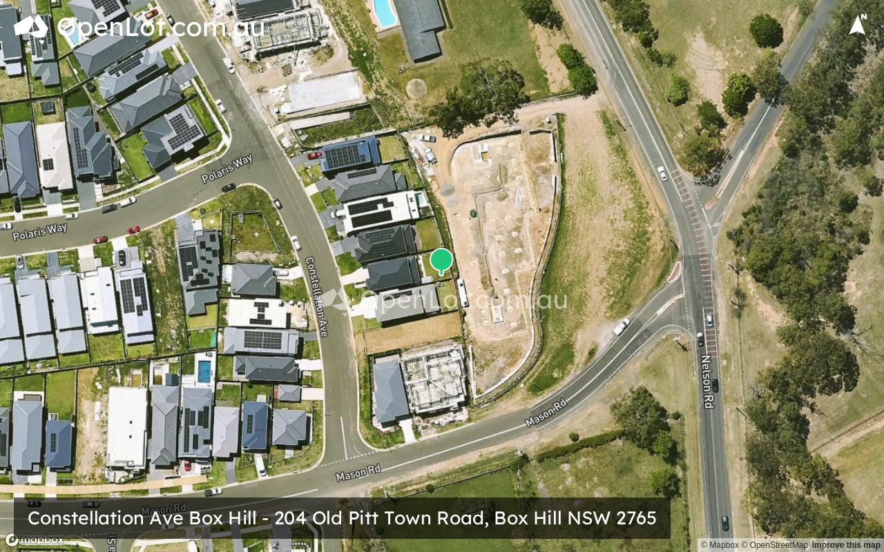 Satellite image for Constellation Ave Box Hill - 204 Old Pitt Town Road, Box Hill NSW 2765