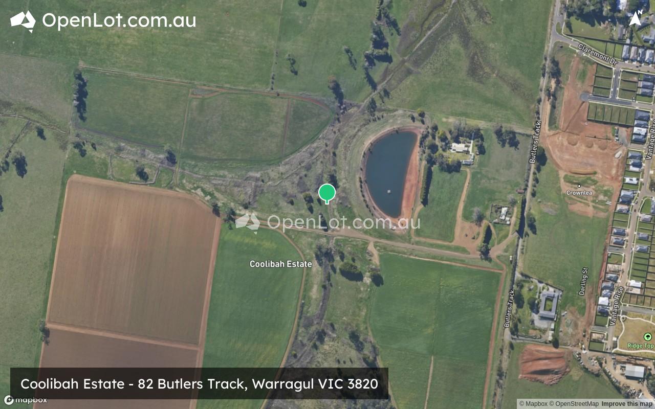 Satellite image for Coolibah Estate - 82 Butlers Track, Warragul VIC 3820