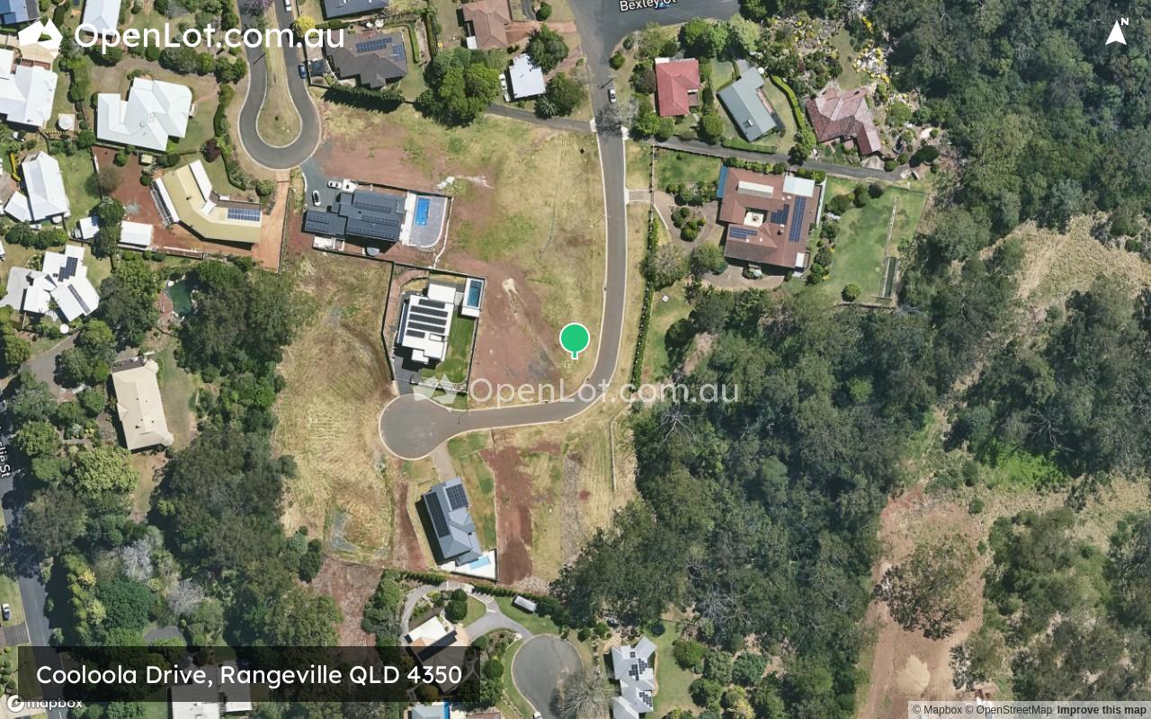 Satellite image for Cooloola Drive, Rangeville QLD 4350