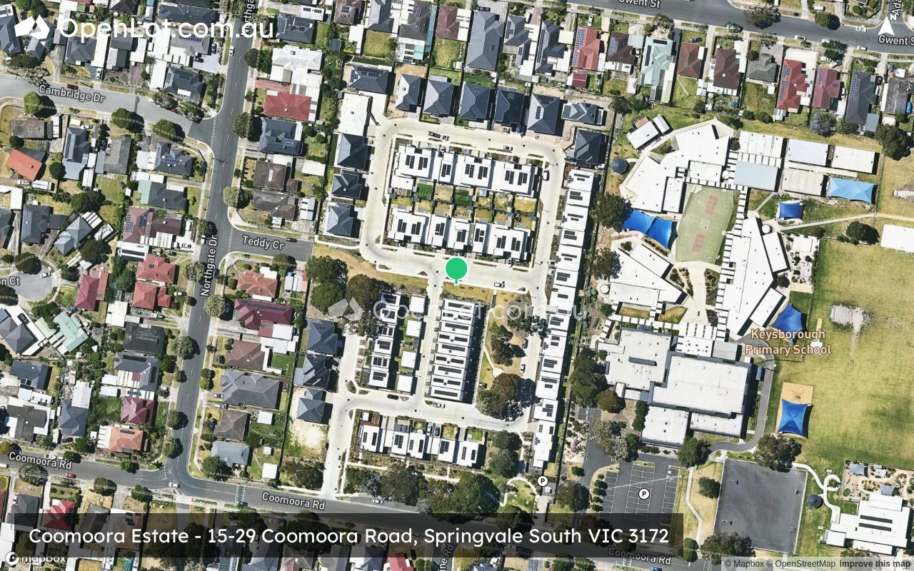 Satellite image for Coomoora Estate - 15-29 Coomoora Road, Springvale South VIC 3172