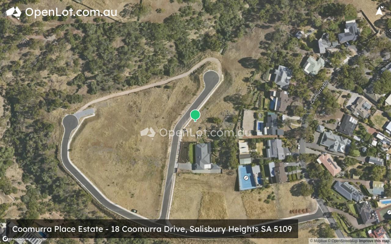 Satellite image for Coomurra Place Estate - 18 Coomurra Drive, Salisbury Heights SA 5109