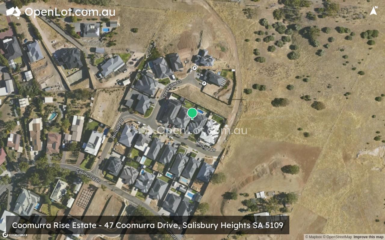 Satellite image for Coomurra Rise Estate - 47 Coomurra Drive, Salisbury Heights SA 5109