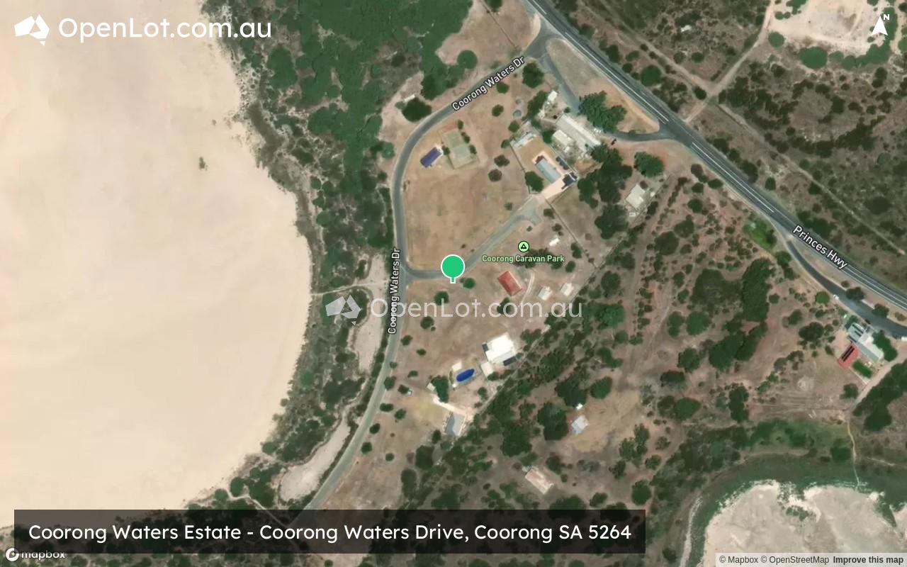 Satellite image for Coorong Waters Estate - Coorong Waters Drive, Coorong SA 5264