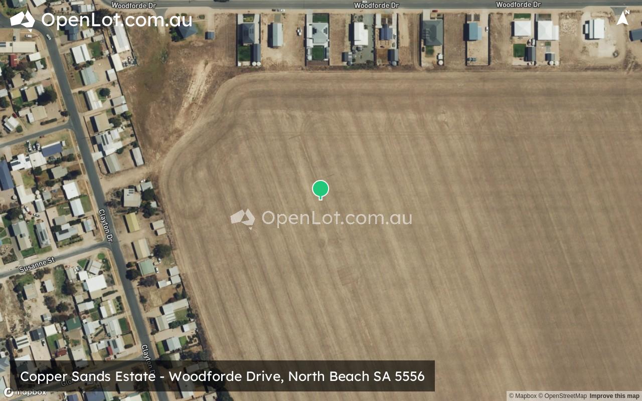 Satellite image for Copper Sands Estate - Woodforde Drive, North Beach SA 5556