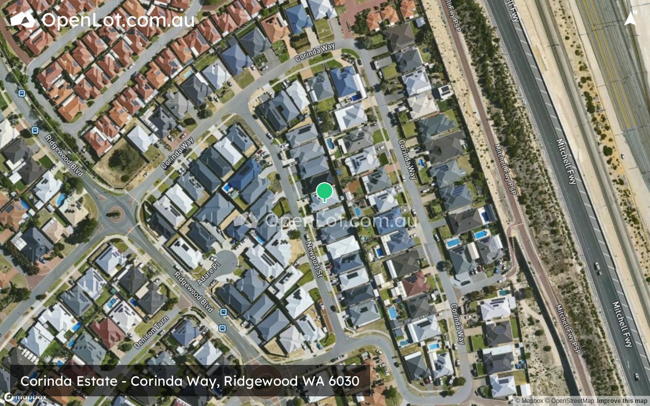 Satellite image for Corinda Estate - Corinda Way, Ridgewood WA 6030