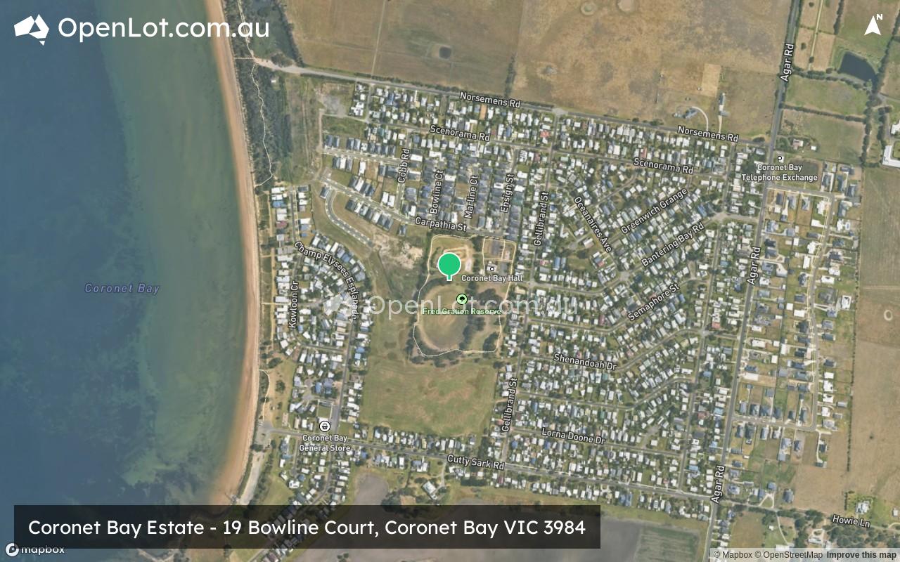 Satellite image for Coronet Bay Estate - 19 Bowline Court, Coronet Bay VIC 3984