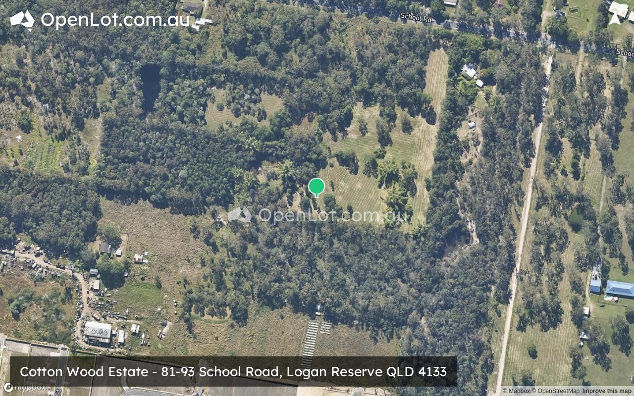 Satellite image for Cottonwood Estate - 81-93 School Road, Logan Reserve QLD 4133