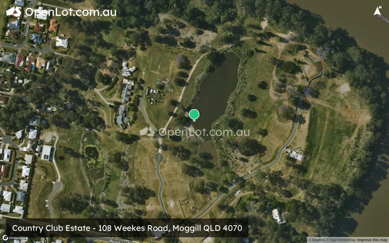 Satellite image for Country Club Estate - 108 Weekes Road, Moggill QLD 4070