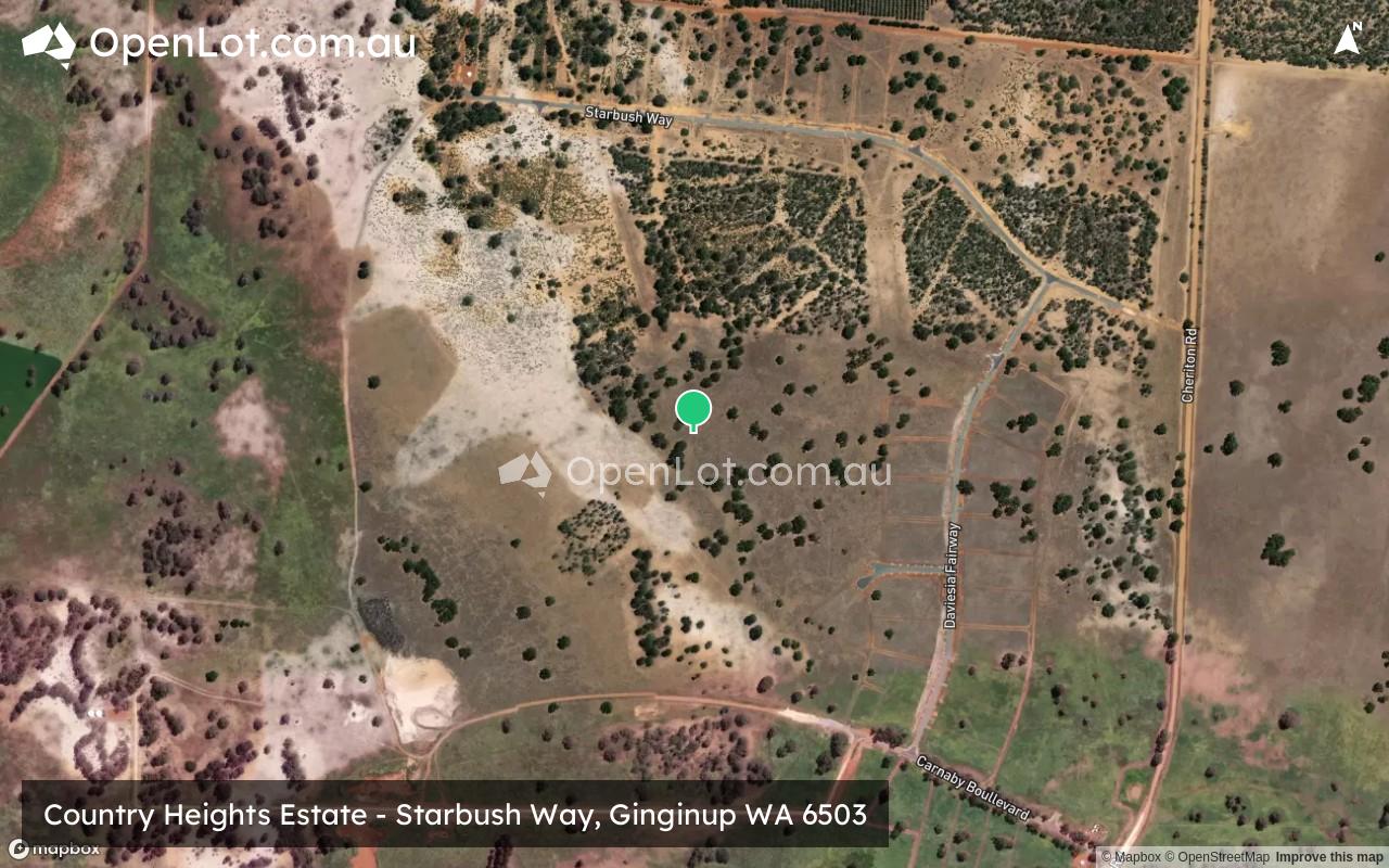 Satellite image for Country Heights Estate - Starbush Way, Ginginup WA 6503