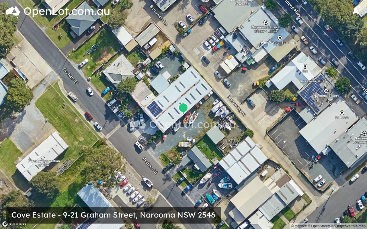 Satellite image for Cove Estate - 9-21 Graham Street, Narooma NSW 2546