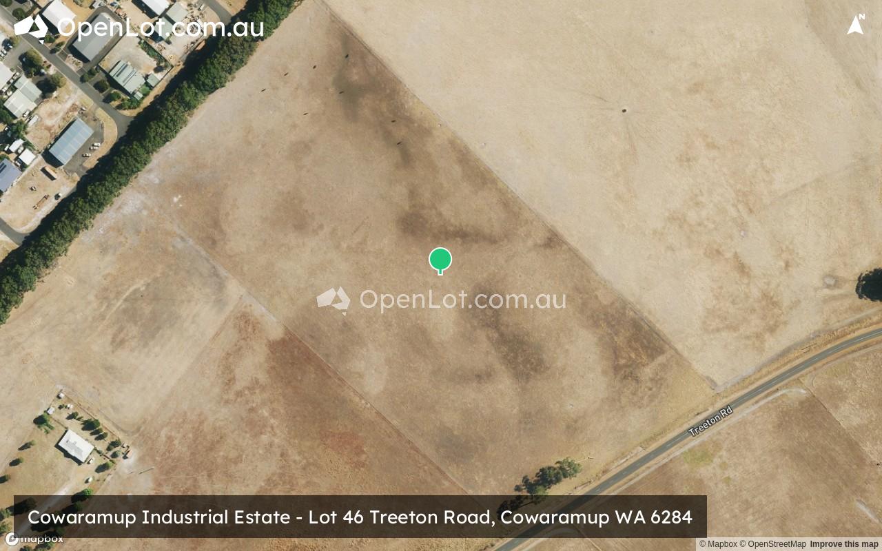 Satellite image for Cowaramup Industrial Estate - Lot 46 Treeton Road, Cowaramup WA 6284