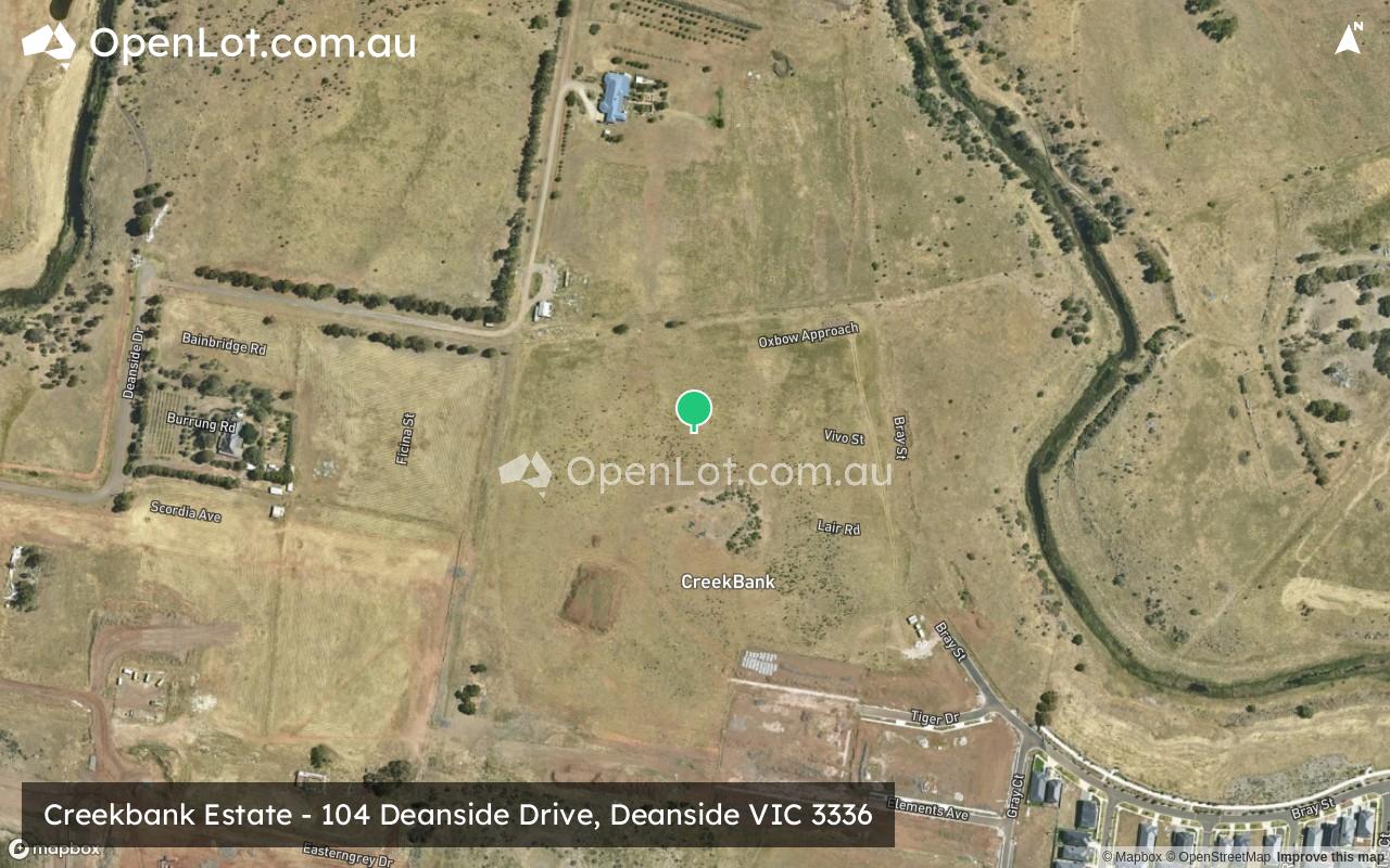 Satellite image for Creekbank Estate - 104 Deanside Drive, Deanside VIC 3336