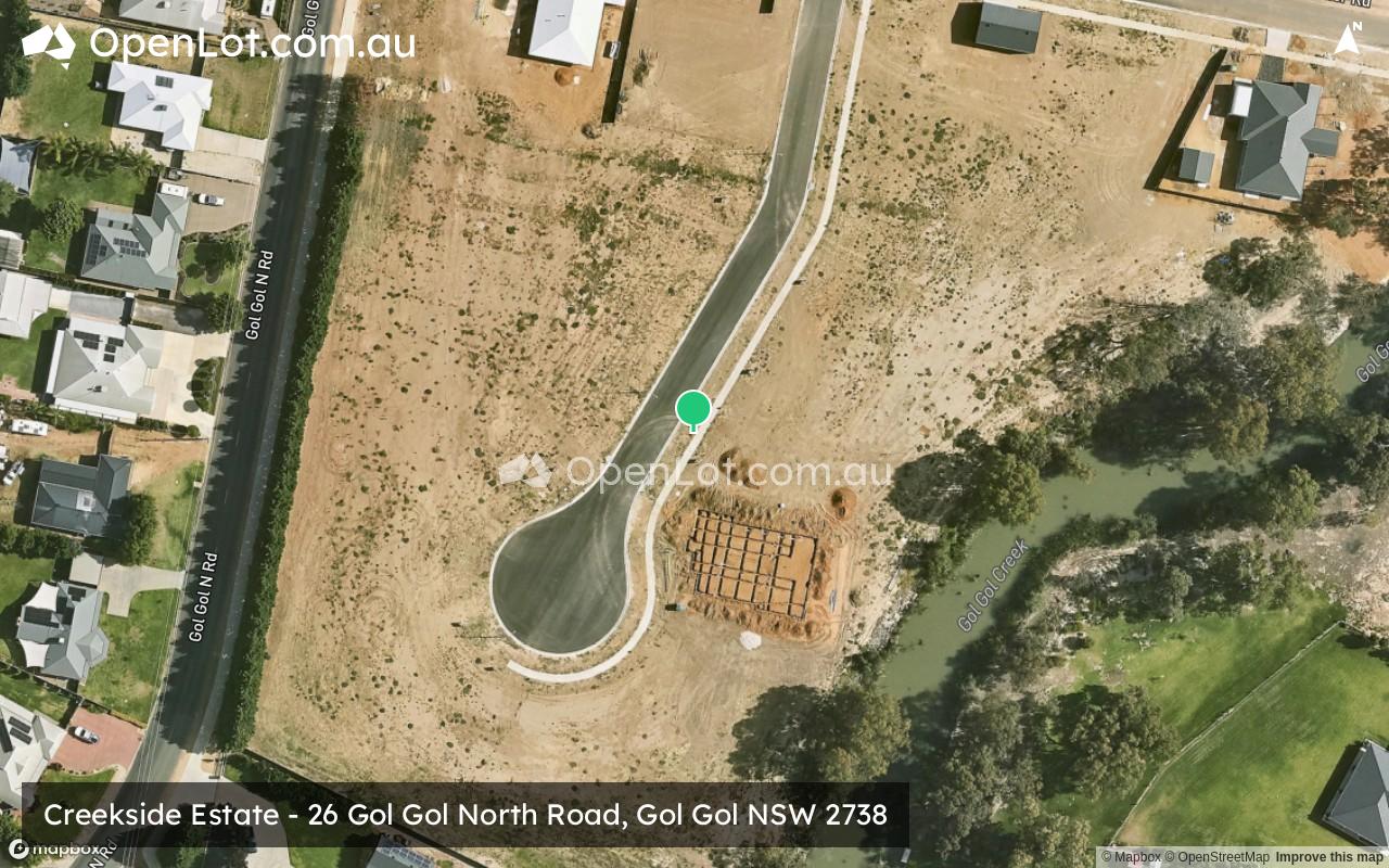 Satellite image for Creekside Estate - 26 Gol Gol North Road, Gol Gol NSW 2738