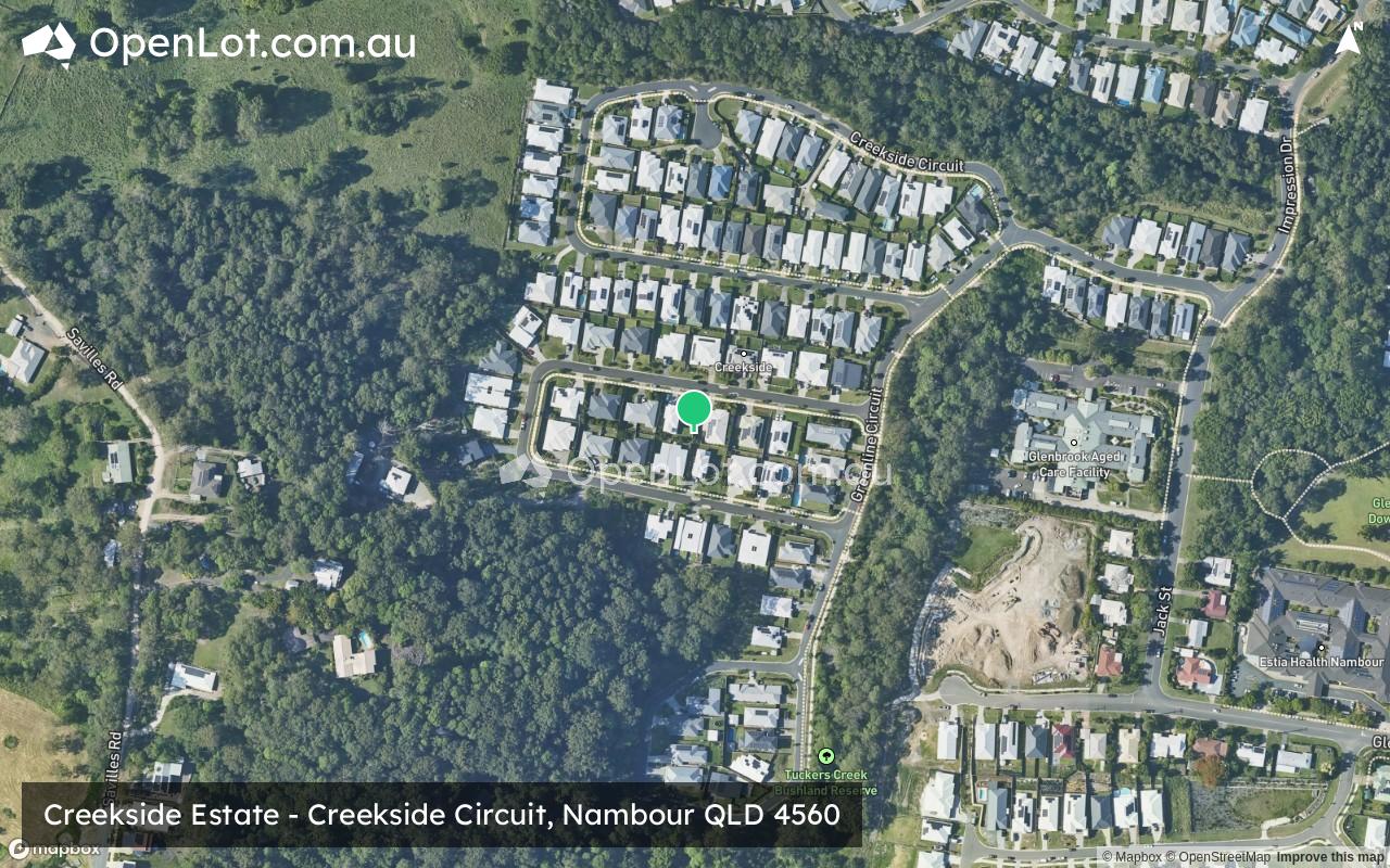 Satellite image for Creekside Estate - Creekside Circuit, Nambour QLD 4560