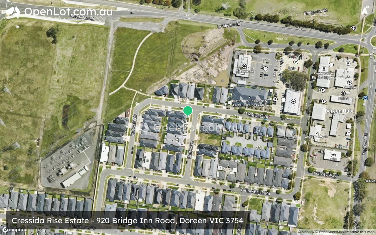 Satellite image for Cressida Rise Estate - 920 Bridge Inn Road, Doreen VIC 3754