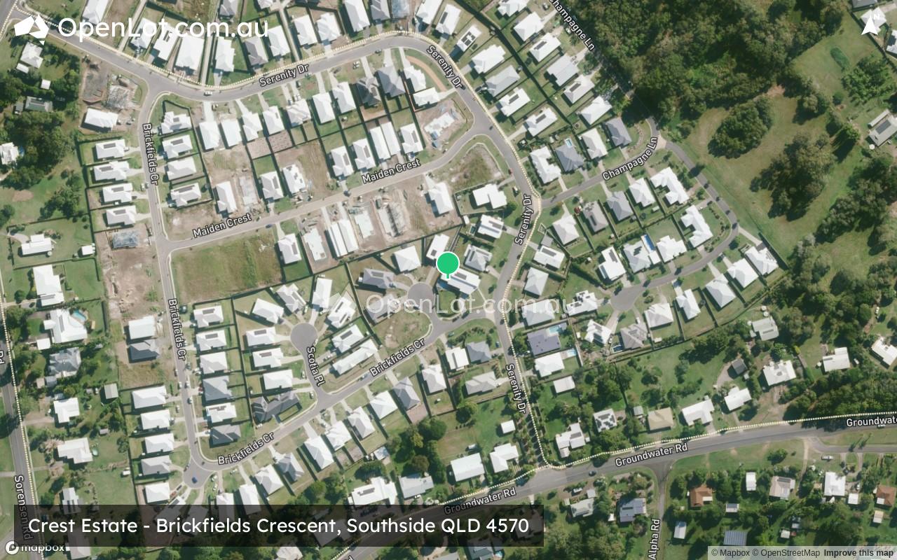 Satellite image for Crest Estate - Brickfields Crescent, Southside QLD 4570