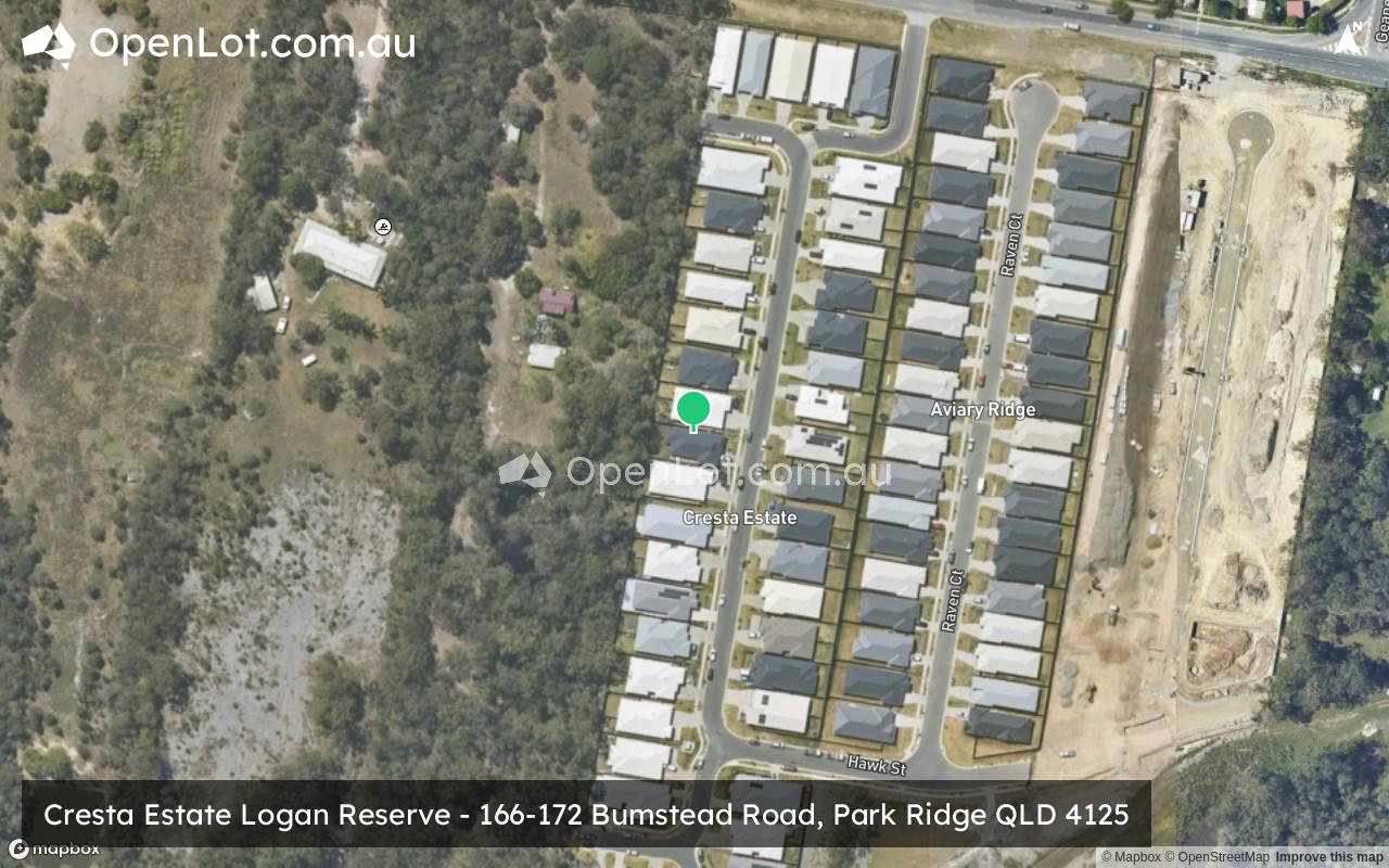 Satellite image for Cresta Estate Logan Reserve - 166-172 Bumstead Road, Park Ridge QLD 4125
