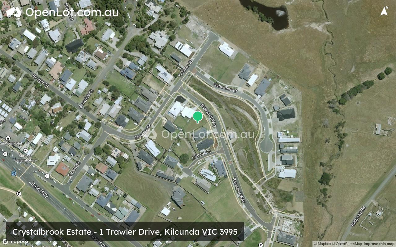 Satellite image for Crystalbrook Estate - 1 Trawler Drive, Kilcunda VIC 3995