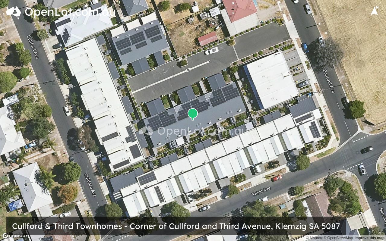 Satellite image for Cullford & Third Townhomes - Corner of Cullford and Third Avenue, Klemzig SA 5087