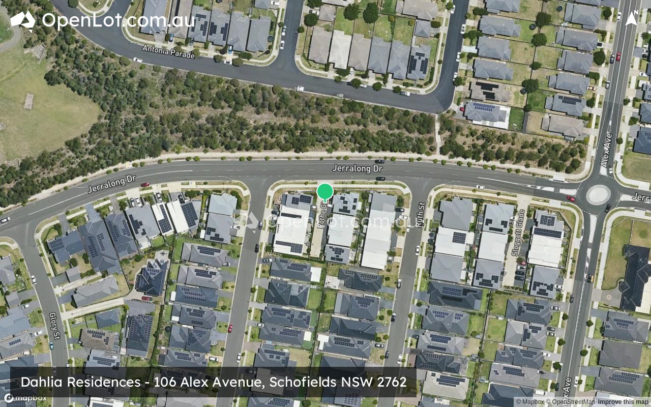 Satellite image for Dahlia Residences - 106 Alex Avenue, Schofields NSW 2762
