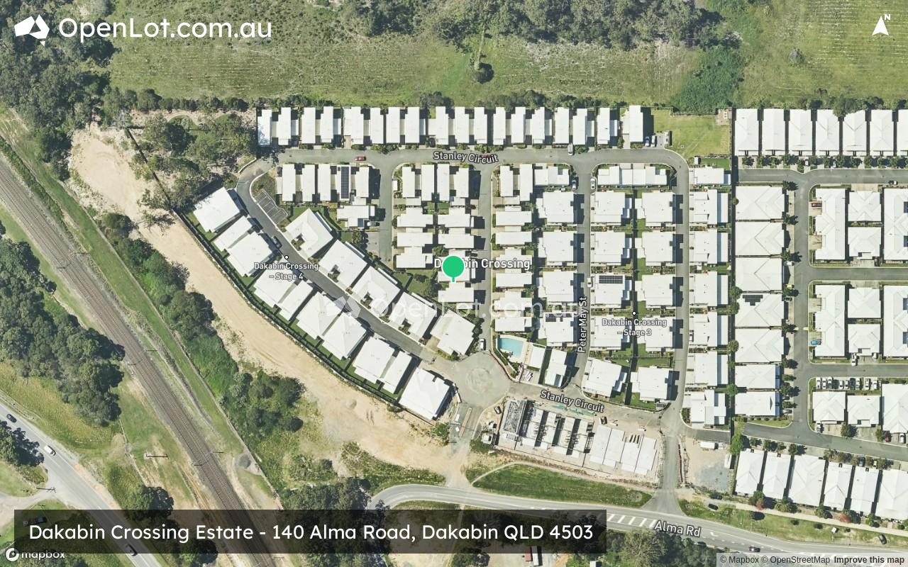 Satellite image for Dakabin Crossing Estate - 140 Alma Road, Dakabin QLD 4503