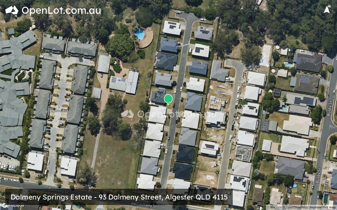 Satellite image for Dalmeny Springs Estate - 93 Dalmeny Street, Algester QLD 4115