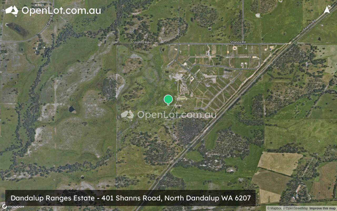 Satellite image for Dandalup Ranges Estate - 401 Shanns Road, North Dandalup WA 6207