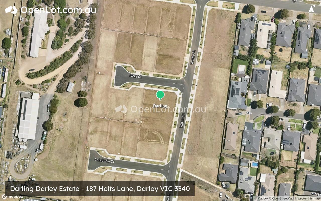 Satellite image for Darling Darley Estate - 187 Holts Lane, Darley VIC 3340