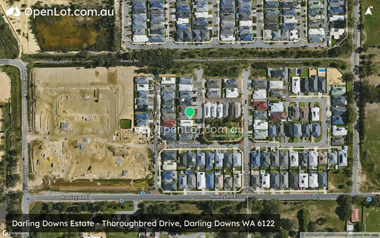 Satellite image for Darling Downs Estate - Thoroughbred Drive, Darling Downs WA 6122
